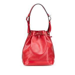 Pre Loved louis vuitton Women Red Bucket Bags